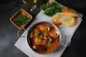 Bouillabaisse, Authentic Bouillabaisse recipe, Traditional French fish stew, How to make Bouillabaisse, Bouillabaisse Marseille, French seafood stew, Bouillabaisse ingredients, Mediterranean fish soup, Classic Bouillabaisse recipe, Homemade Bouillabaisse, What is Bouillabaisse and how is it made?, The history of Bouillabaisse in French cuisine, Easy Bouillabaisse recipe for home cooks, Best fish for Bouillabaisse stew, Traditional Marseille Bouillabaisse recipe,