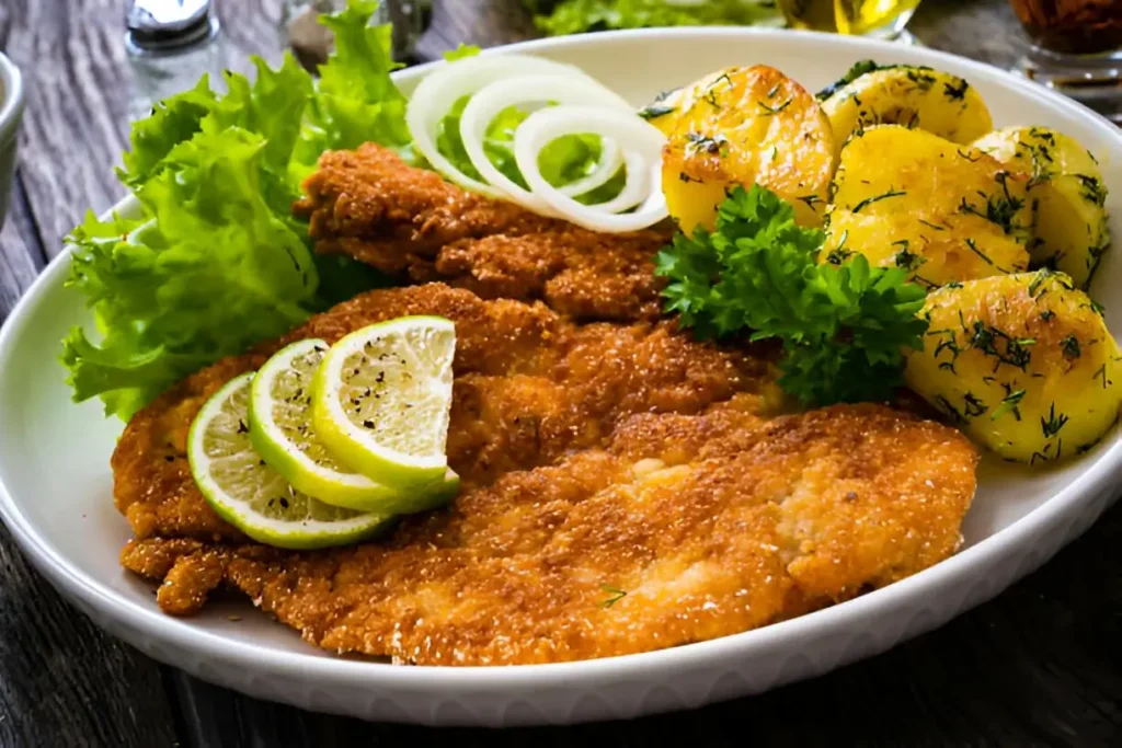 Wiener Schnitzel recipe, Authentic Wiener Schnitzel, How to make Wiener Schnitzel, Traditional Wiener Schnitzel, Austrian cuisine, Veal Schnitzel recipe, Viennese Schnitzel recipe, Best Wiener Schnitzel method, Wiener Schnitzel history, Schnitzel cooking tips, Schnitzel variations, Healthier Wiener Schnitzel options, Wiener Schnitzel side dishes, How to cook Schnitzel, Crispy Wiener Schnitzel, Austrian potato salad with Schnitzel, Schnitzel pairings and drinks, Gluten-free Wiener Schnitzel, Air fryer Wiener Schnitzel, Austrian potato salad recipe, Cucumber salad with Schnitzel, Best beer for Schnitzel, Wiener Schnitzel nutritional info, Classic Schnitzel recipe.